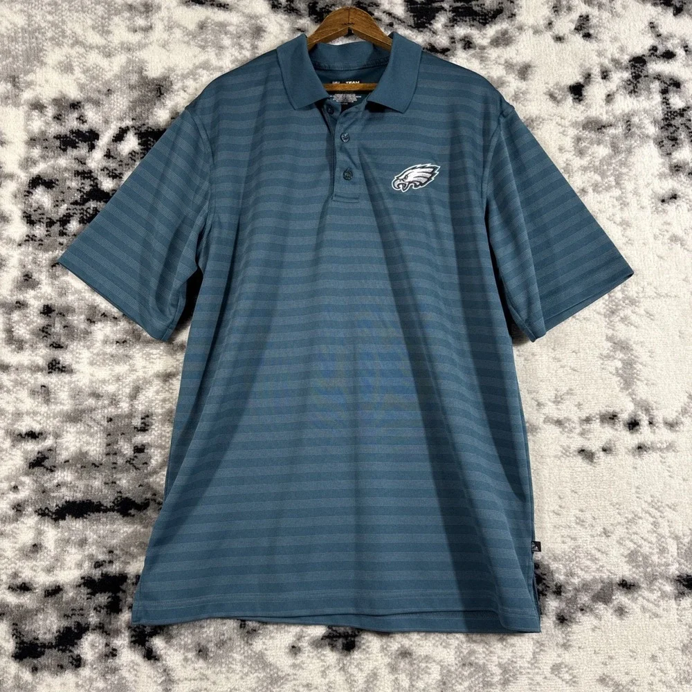 Nike Philadelphia Eagles Polo Shirt Mens Size Large Performance‎ Stretch Philly